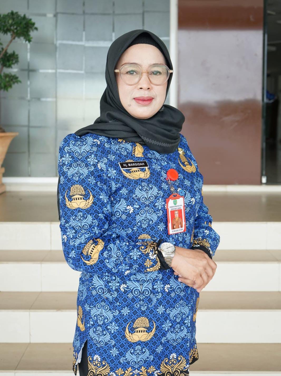 DAMPINGI: Kepala DP3A Tapin Marsidah memberitahukan bahwa pihaknya mendampingi korban KDRT.
