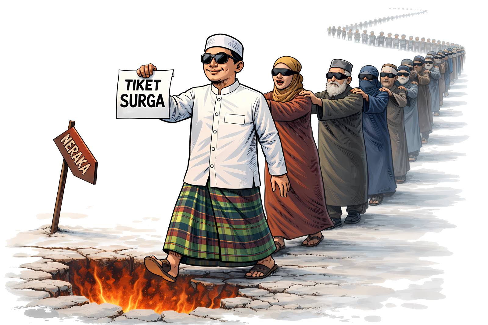 Ilustrasi ajaran menyimpang