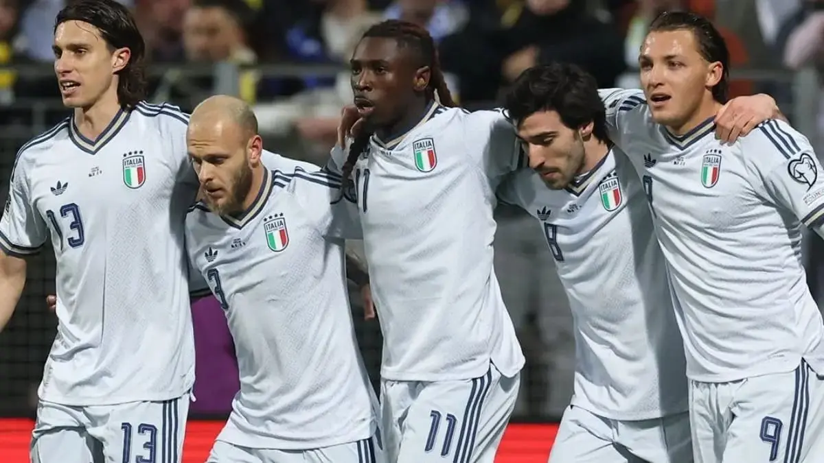 GAGAL LAGI: Pemain Timnas Italia usai tersingkir dan gagal lolos ke Piala Dunia 2026. (Dok. UEFA Euro)