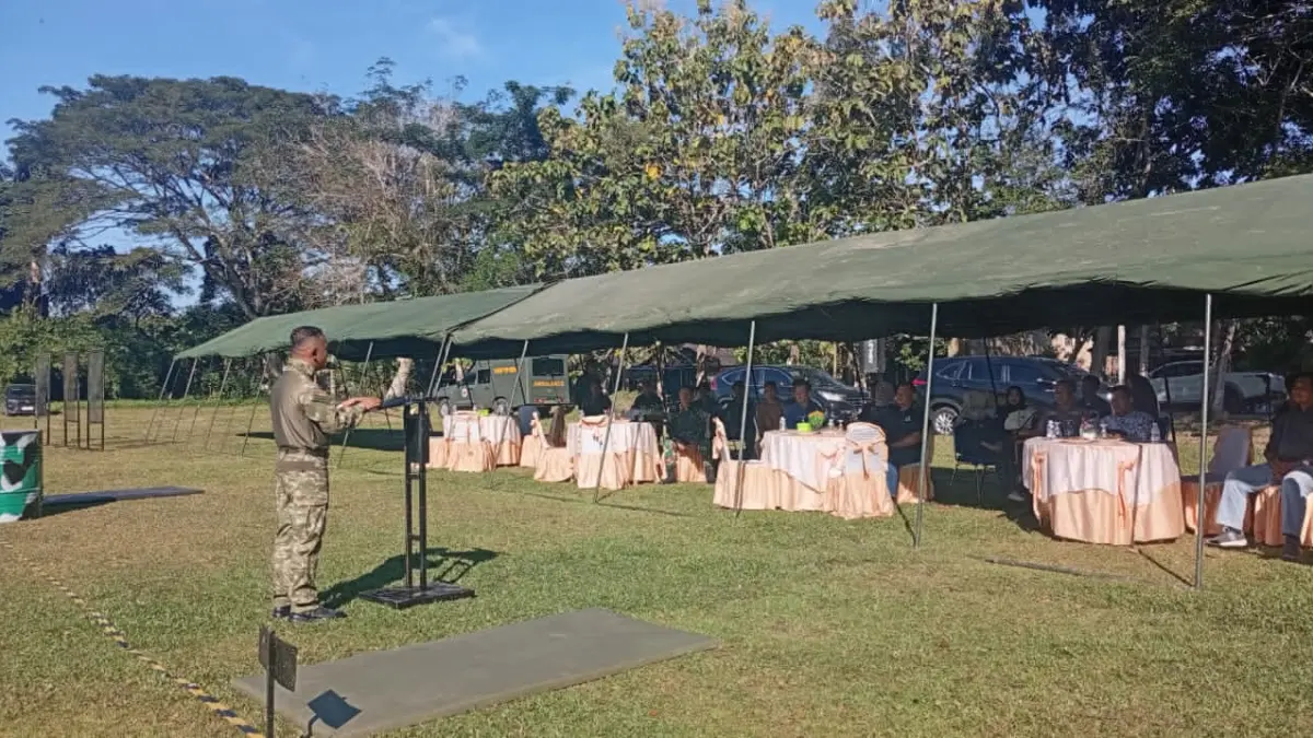 SINERGI: Yonif TP 829/Bumi Antaludin gelar Coffe Morning untuk wujudkan sinergi swasembada pangan, Sabtu (4/4/2026).(Foto: M Padil Ihsan/Radar Banjarmasin)&nbsp;