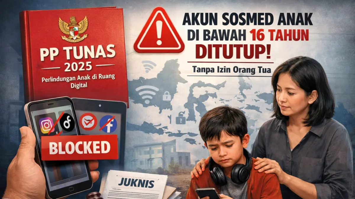 ATURAN BARU: Pemerintah Kabupaten Tapin masih menunggu juknis terkait aturan pembatasan media sosial untuk anak-anak di bawah 16 tahun.