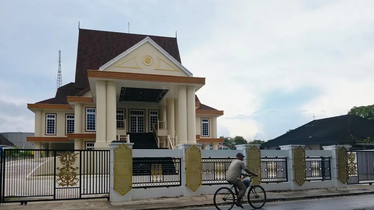 RUMDIN: Bangunan rumah dinas di kawasan Jalan Sudimampir, Banjarmasin Tengah, yang telah rampung dibangun rencananya akan ditempati Wakil Wali Kota Banjarmasin. 