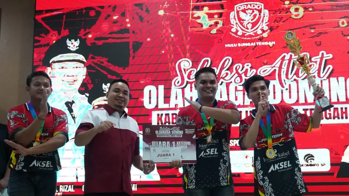 JUARA: Tim Ultrament dan Tim Alam Sebelah juara seleksi ORADO HST. (Foto: Jamaluddin/Radar Banjarmasin).