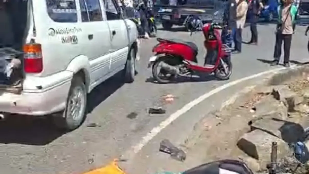 Kecelakaan lalu lintas maut terjadi di Jalan Trikora, Bundaran Palam, Banjarbaru, Rabu (8/4/2026) (Grup Emergency)