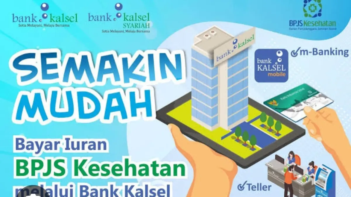 MUDAH: Bayar BPJS kesehatan cukup lewat ATM Bank Kalsel.(Foto: Bank Kalsel)&nbsp;