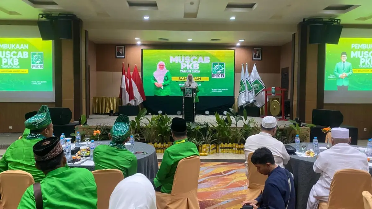 Muscab PKB Banjarmasin digelar bersama dengan PKB Barito Kuala di salah satu hotel di Banjarmasin. (Endang Syarifuddin/Radar Banjarmasin)