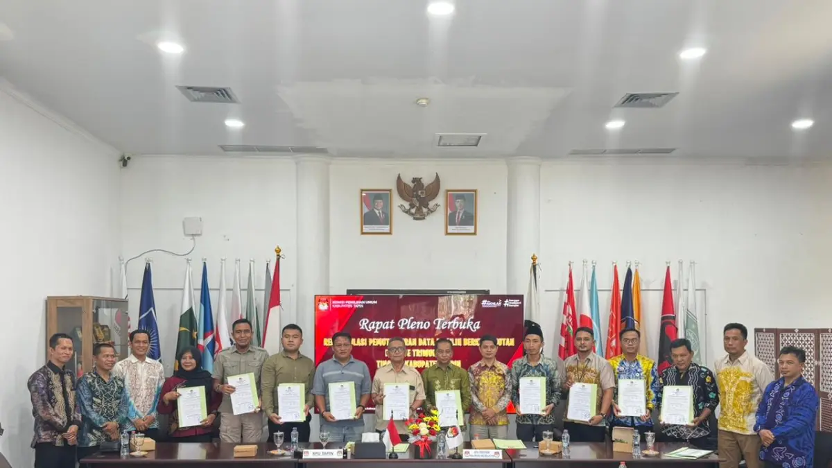 RINCIANNYA: Berdasarkan Pemutakhiran Data Pemilih Berkelanjutan (PDPB) Triwulan I Tahun 2026. Kecamatan Binuang jadi yang paling banyak pemilih, sedangkan Kecamatan Piani yang paling sedikit pemilih.