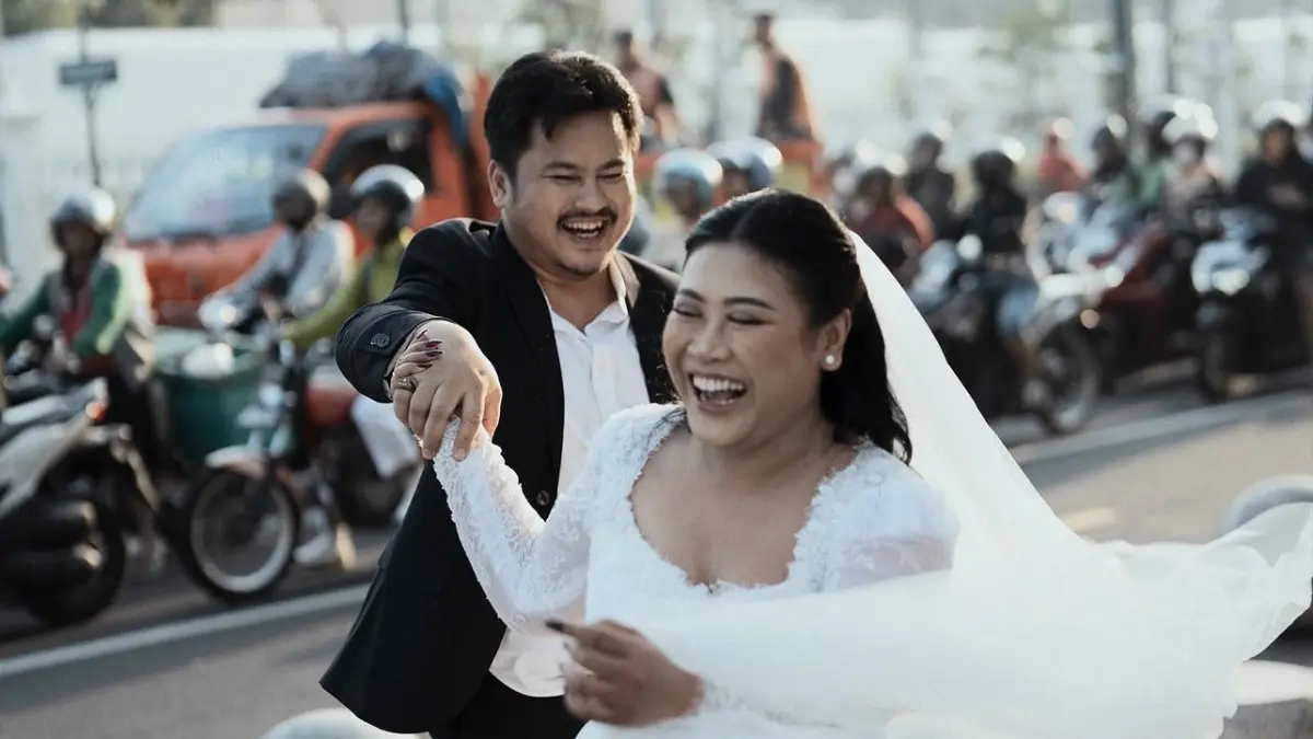 SAAT BERSAMA: Foto prawedding Boiyen dan Rully yang diambil di Yogyakarta 2025 lalu. (Foto: Instagram/rezaprabowophoto)