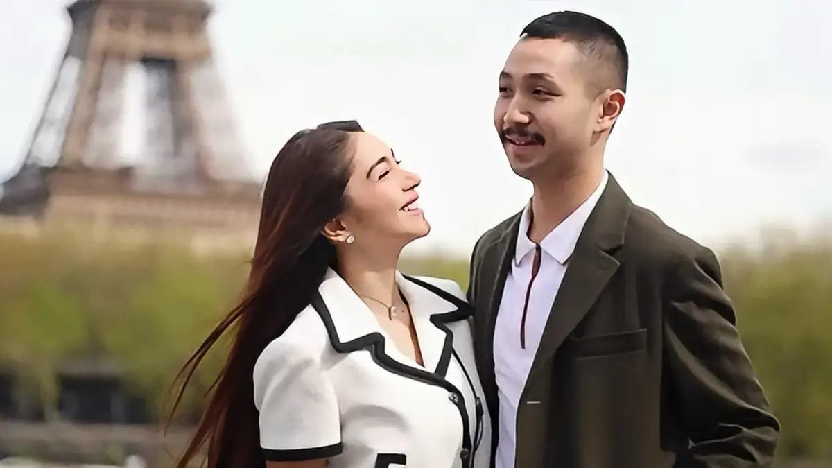 TRIP: Angel Karamoy dan Gusti Ega tampak akrab saat berlibur bersama di Paris, baru-baru ini. (Foto: Instagram/realangelkaramoy)
