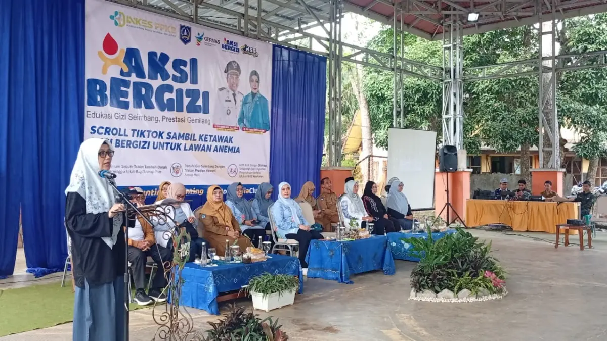 AKSI BERGIZI: Dinkes PPKB HSS gelar Gerakan Aksi Bergizi cegah stunting dan anemia.