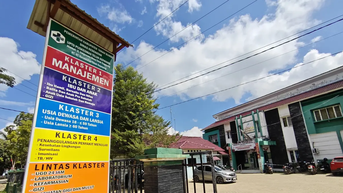 PUSKESMAS: Puskesmas Teluk Kepayang, Tanah Bumbu. Pemkab mengusulkan tambahan dokter dalam formasi ASN 2026 untuk memperkuat layanan kesehatan di tiap puskesmas. (Foto: Zulqarnain/Radar Banjarmasin)