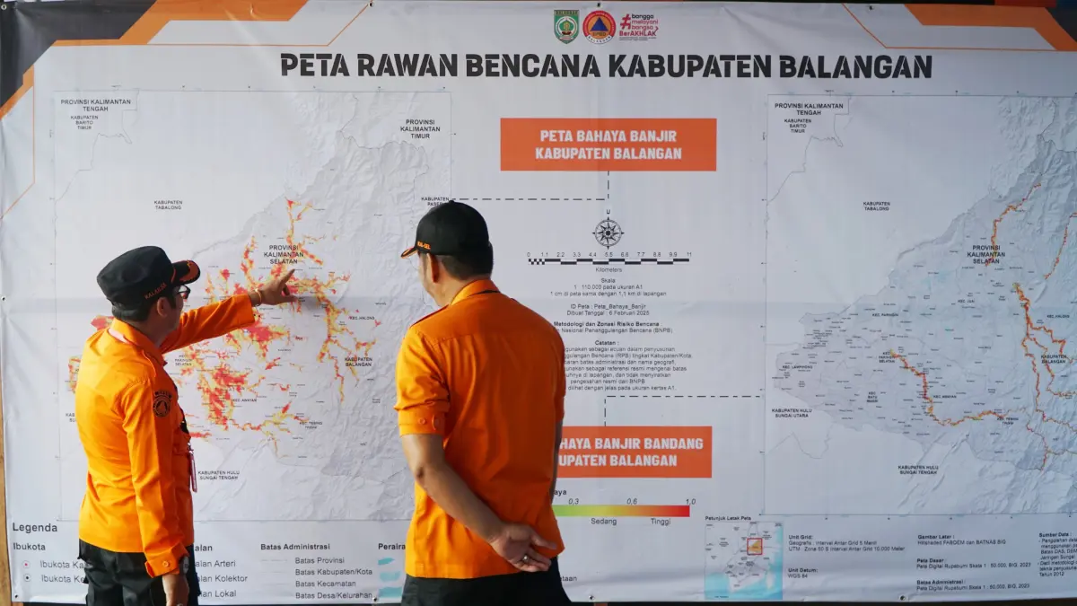 SIAGA DINI: Puluhan petugas bakal disebar hingga ke delapan kecamatan guna mengantisipasi dampak El Nino yang diprediksi melanda pada semester kedua tahun ini. (M Dirga/Radar Banjarmasin)