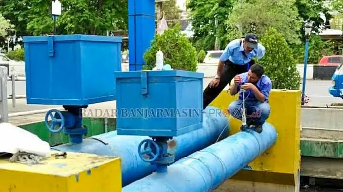Mengantisipasi dampak El Nino, PAM menyiapkan skema pencampuran air baku guna menjaga distribusi tetap aman di tengah ancaman intrusi air laut.(Dok Radar Banjarmasin)