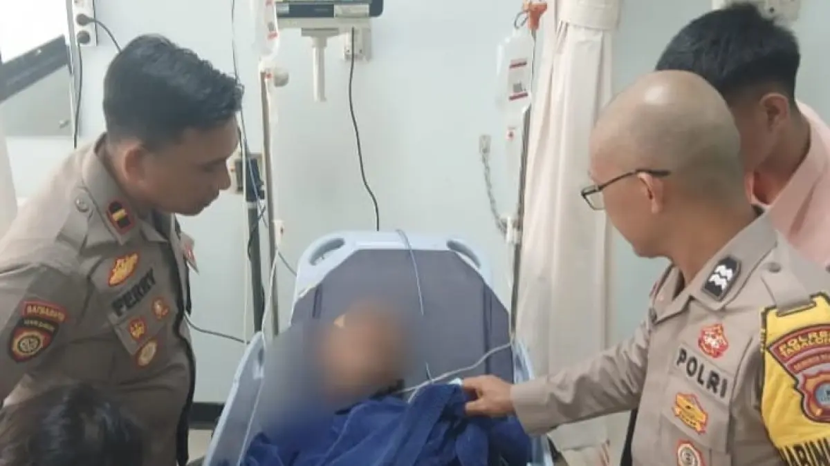 TERBARING : JUM, ASN yang menjadi korban penganiayaan di Tabalong.
