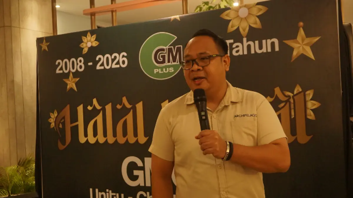 WELCOME SPEECH- GM Hotel Harper Banjarmasin Benny Christian Karambut menyampaikan welcome speech