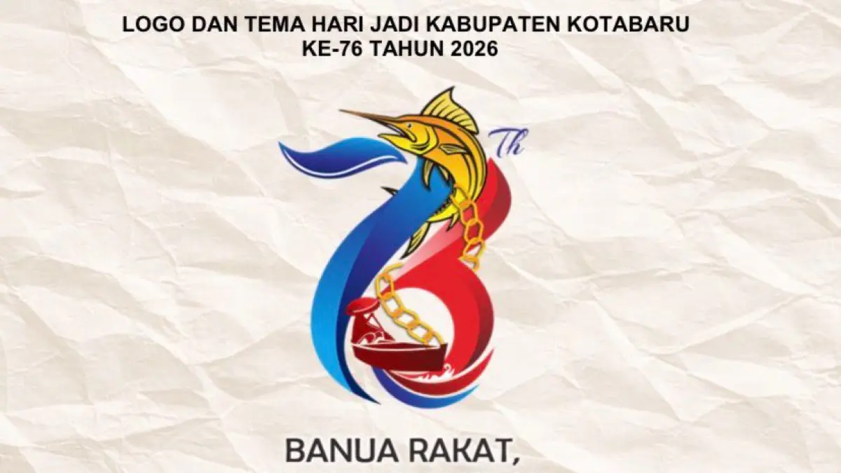 IDENTITAS: Logo Peringatan Hari Jadi Kotabaru ke 76 tahun.&nbsp;
Foto: Disparpora Kotabaru untuk Radar Banjarmasin.&nbsp;