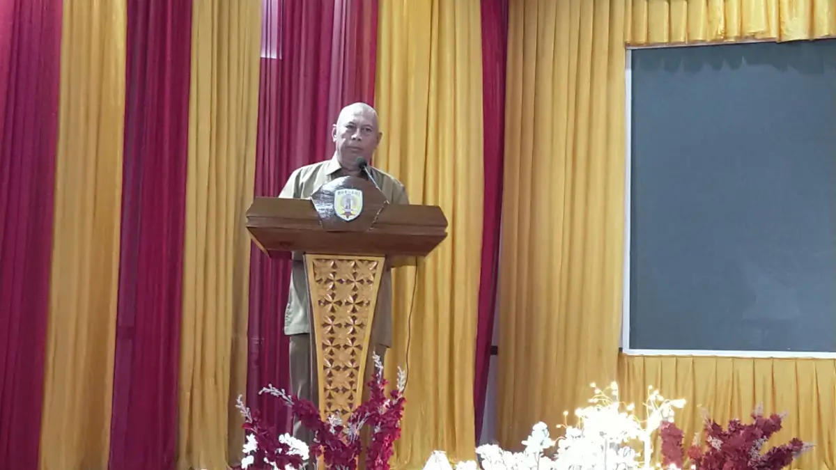 PENDIDIKAN:Asisten I Bidang Pemerintahan Pemkab HST, H Ainur Rafiq yang mewakili Bupati HST, Samsul Rizal dalam acara Leading with Trust, Teaching with Impact, Selasa (21/4/2026).