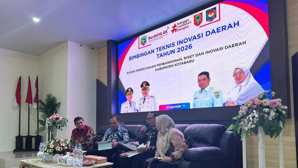 DISKUSI: Saat berjalannya diskusi di peluncuran INOTEKDA. (Foto: Prokopim Setda Kotabaru) 