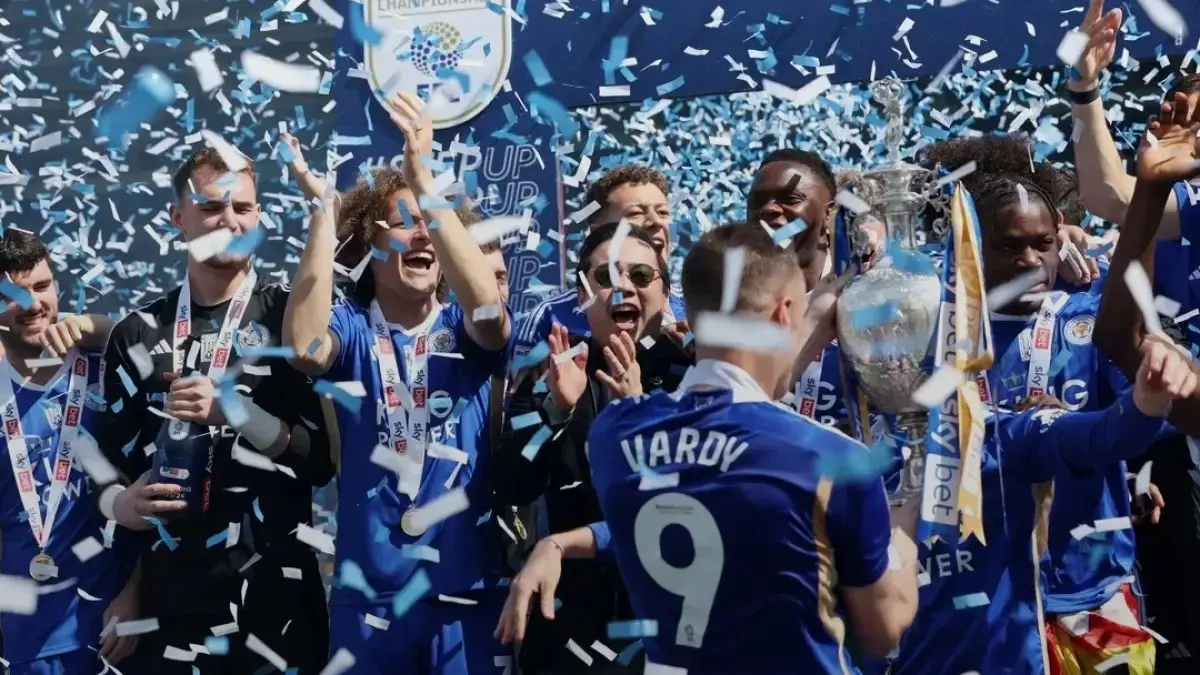 TERANCAM: Sepuluh tahun setelah juara Premier League, Leicester City kini terancam turun ke League One.&nbsp;
(LEICESTER CITY)&nbsp;
