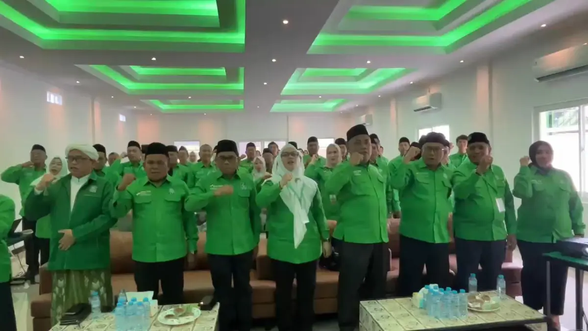 KANDIDAT: Sejumlah kandidat Ketua DPC PKB kabupaten/kota di Kalimantan Selatan mengikuti Uji Kelayakan dan Kepatutan (UKK) tahap II dengan menghadapi wawancara langsung jajaran elite DPP PKB, belum lama tadi.(Foto: Tasya untuk Radar Banjarmasin)