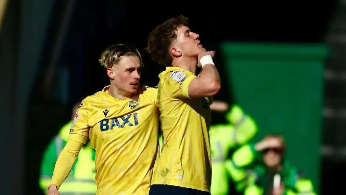 TERDEGRADASI: Ole Romeny dan Oxford United dipastikan terdegradasi ke League One atau kasta ketiga sepak bola Inggris.&nbsp;
(AFP)&nbsp;