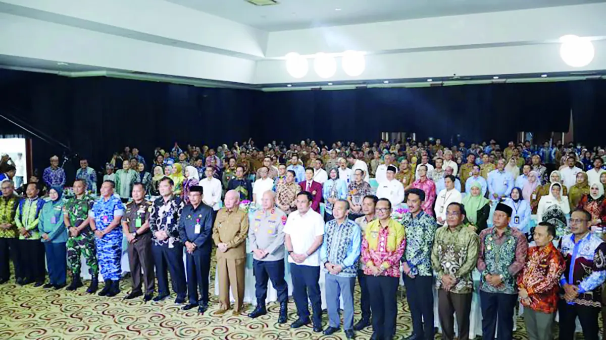  RENCANA KERJA: Pemprov Kalsel saat menggelar Musrenbang Tahun 2026 dalam rangka penyusunan Rencana Kerja Pemerintah Daerah (RKPD) Tahun 2027 di Gedung Idham Chalid, Banjarbaru, Selasa (7/4) tadi.

