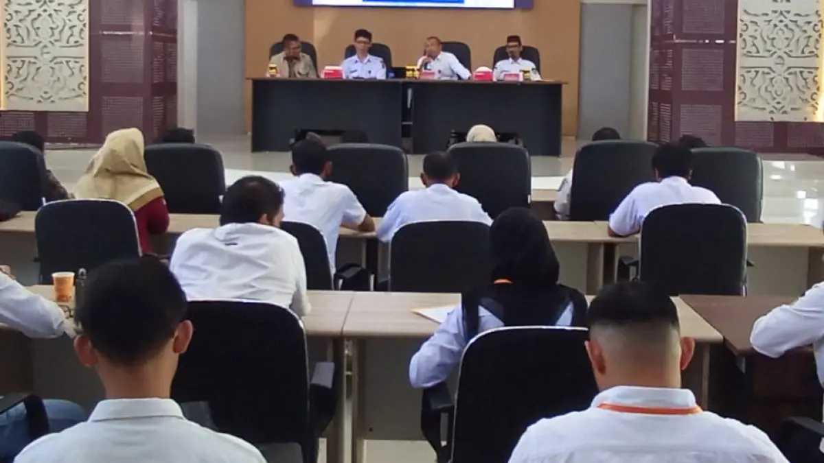 UJI KOMPETENSI: Sebanyak 20 ASN di Dinas PUPR Tapin ikuti pelatihan dan uji sertifikasi petugas K3.&nbsp;