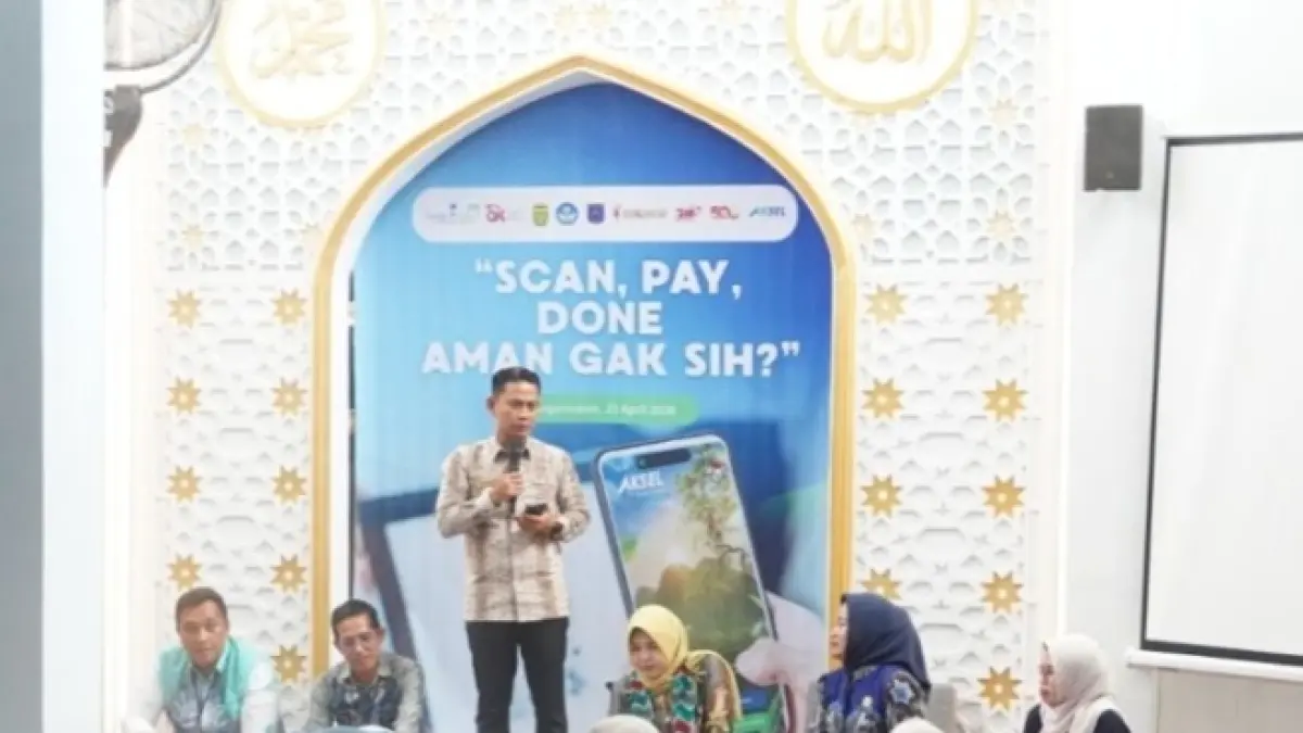 LITERASI : Wali Kota Banjarmasin, HM Yamin HR hadir pada kegiatan Bank Kalsel mengajar di SMAN 6 Banjarmasin, Kamis (23/4/2026).