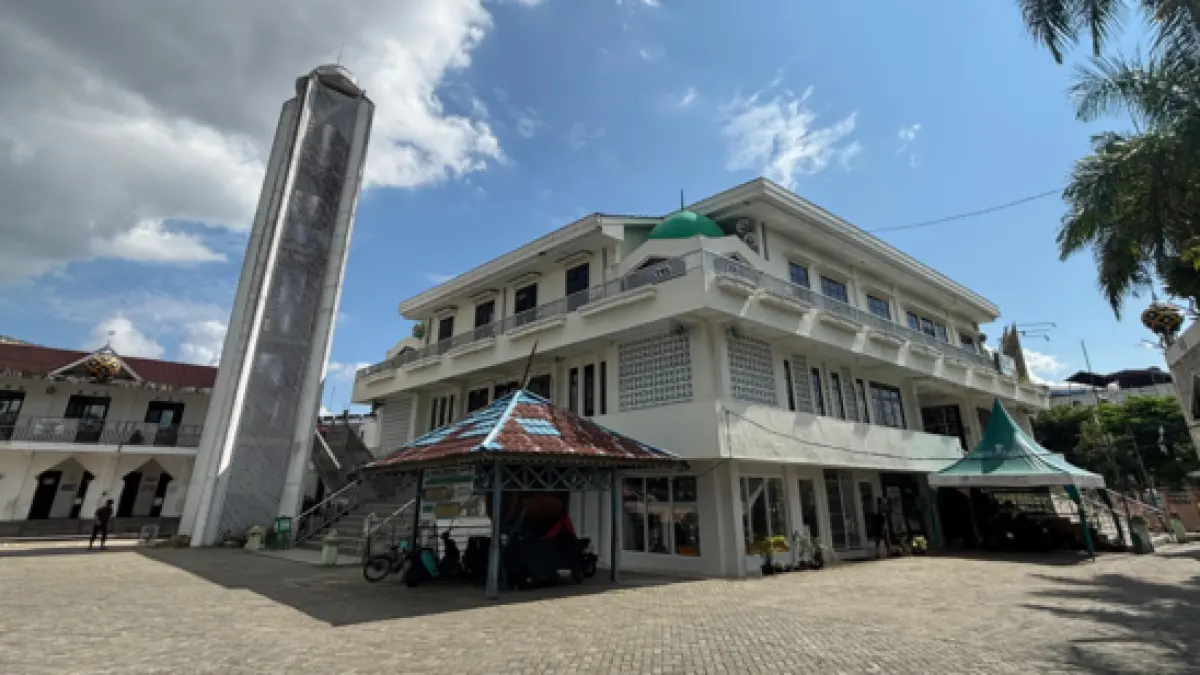 STRATEGIS: Masjid Agung Miftahul Ihsan di Jalan Pangeran Antasari, Pekapuran Raya, Banjarmasin Selatan.