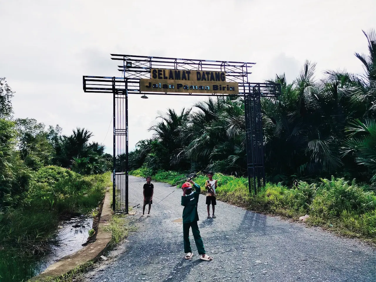 JALAN BARU:Jalan Paman Birin, penghubung ke jalan Gubernur Syarkawi.