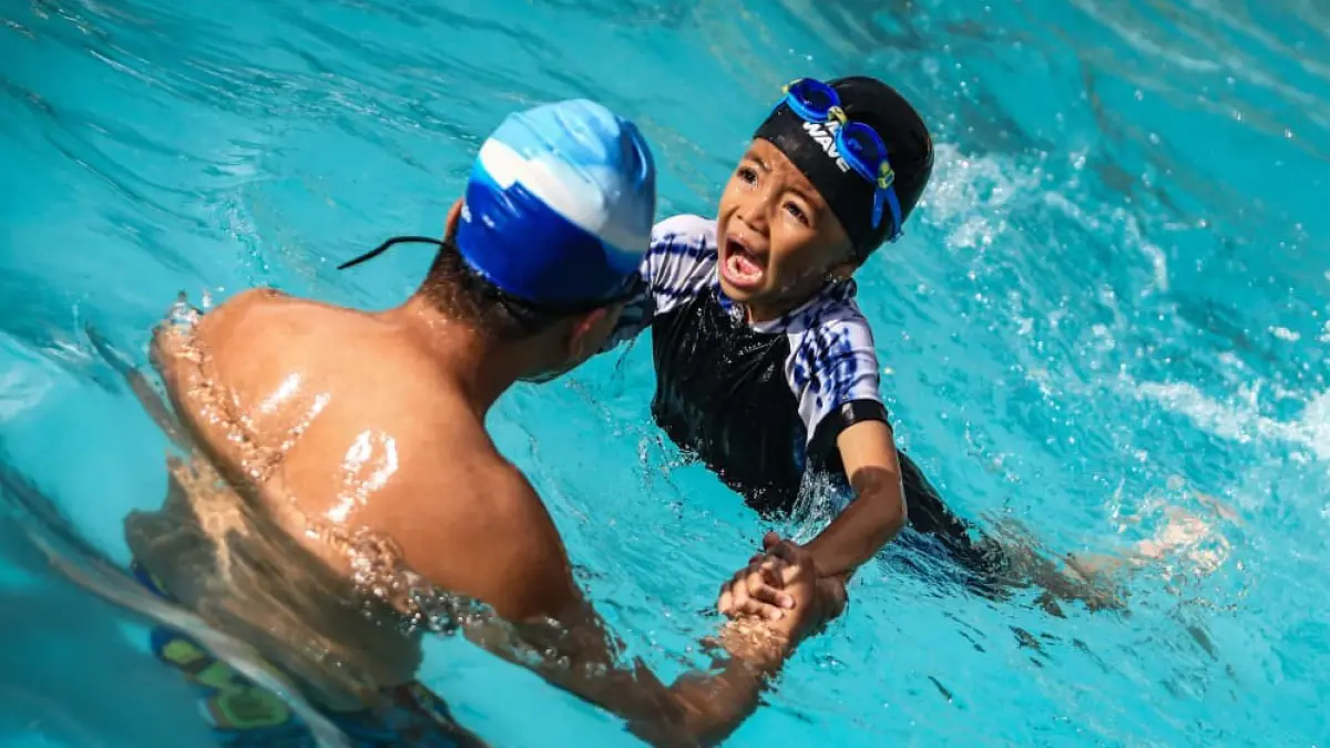 DILATIH: Patimura Swimming Club mencetak para atlet renang muda di Banjarmasin agar bisa berprestasi dari tingkat kota hingga kejuaraan nasional.