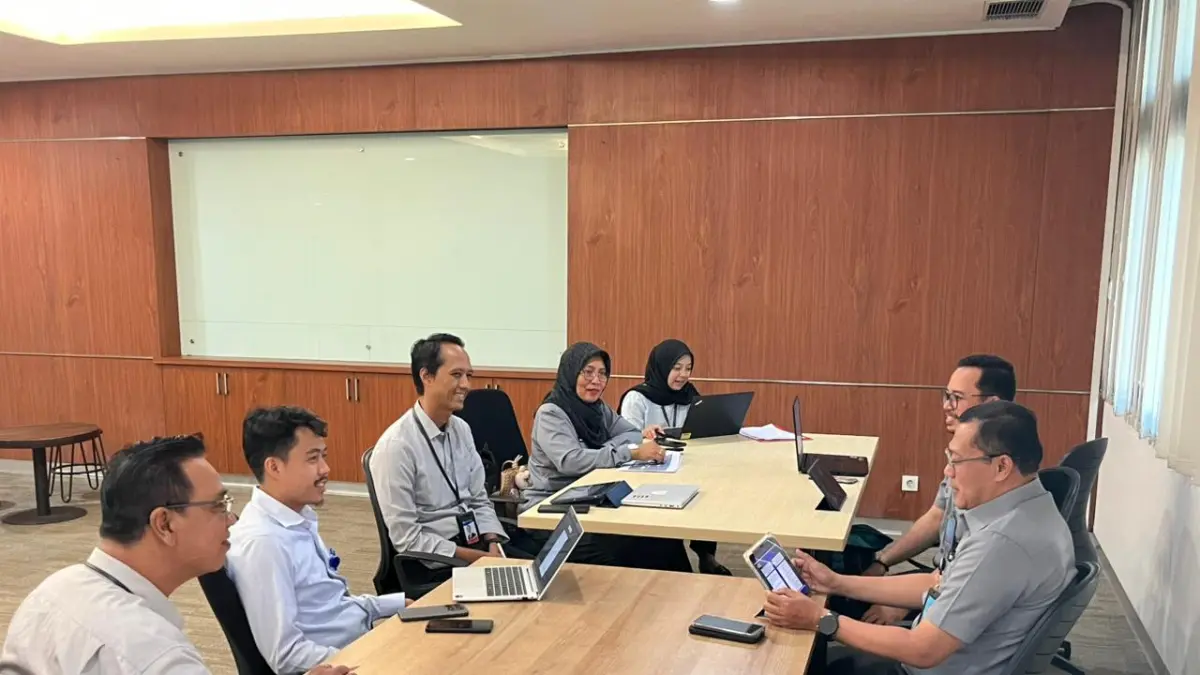 DISKUSI: Jajaran Kanwil Kemenkum Kalsel berdiskusi dengan perwakilan Bank Indonesia (BI) Kalsel