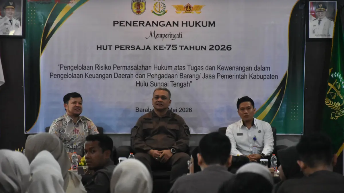 INGATKAN: Kejari HST peringatkan pejabat pengadaan barang dan jasa agar tak terseret kasus. (Foto: Humas Kejari untuk Radar Banjarmasin).