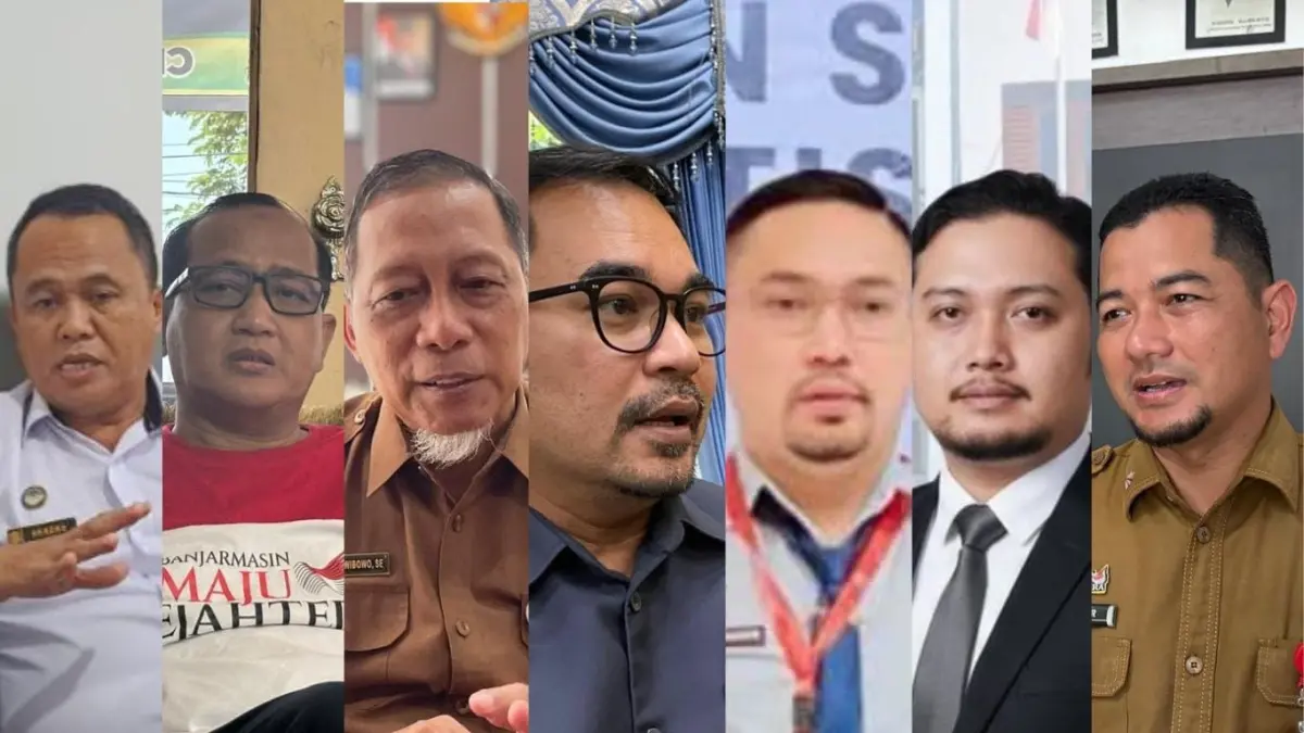LULUS: Tujuh nama dinyatakan lulus seleksi administrasi pencalonan Sekdako Banjarmasin, seluruhnya setingkat kepala SKPD.&nbsp;