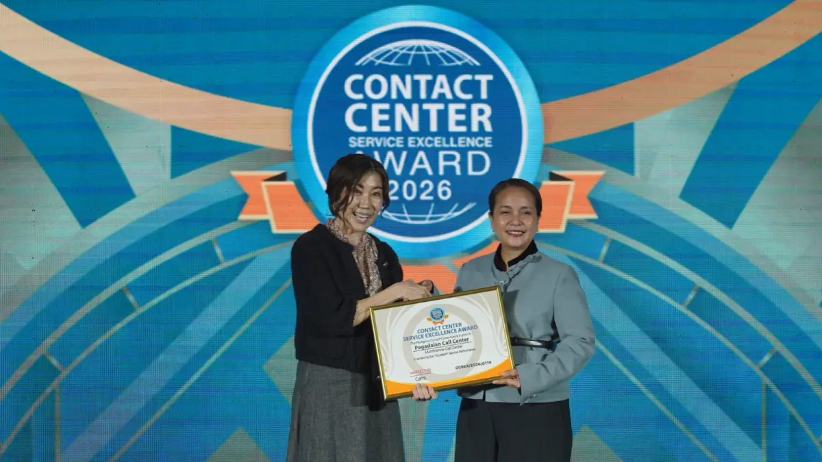 AWARD: Pegadaian raih penghargaan Top CX Brand Award 2026 di Jakarta, Kamis (30/4/2026).(Foto:pegadaian)&nbsp;