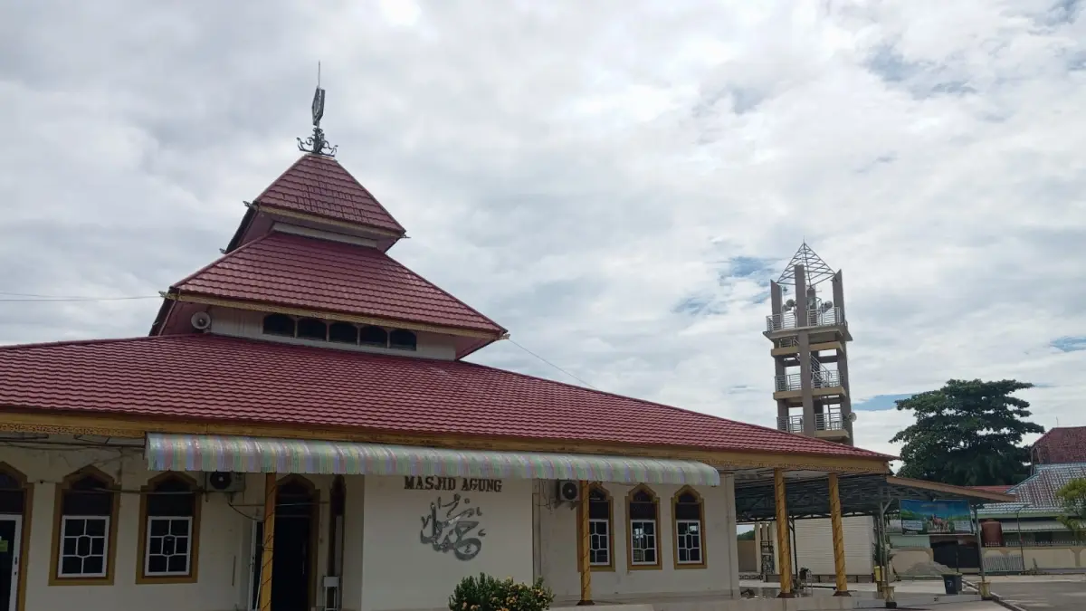 LOKASI PELEPASAN: Masjid Humasa akan jadi lokasi tempat pelepasan jemaah haji Kabupaten Tapin tahun 2026. (Foto: Rasidi Fadli)&nbsp;