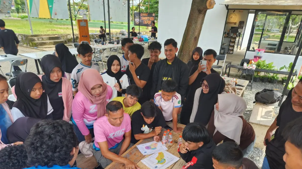 DIPERKENALKAN: Federasi Orienteering Nasional Indonesia (FONI) Tapin menggelar coaching clinic sekaligus memperkenalkan orienteering. (Foto: FONI Tapin)&nbsp;