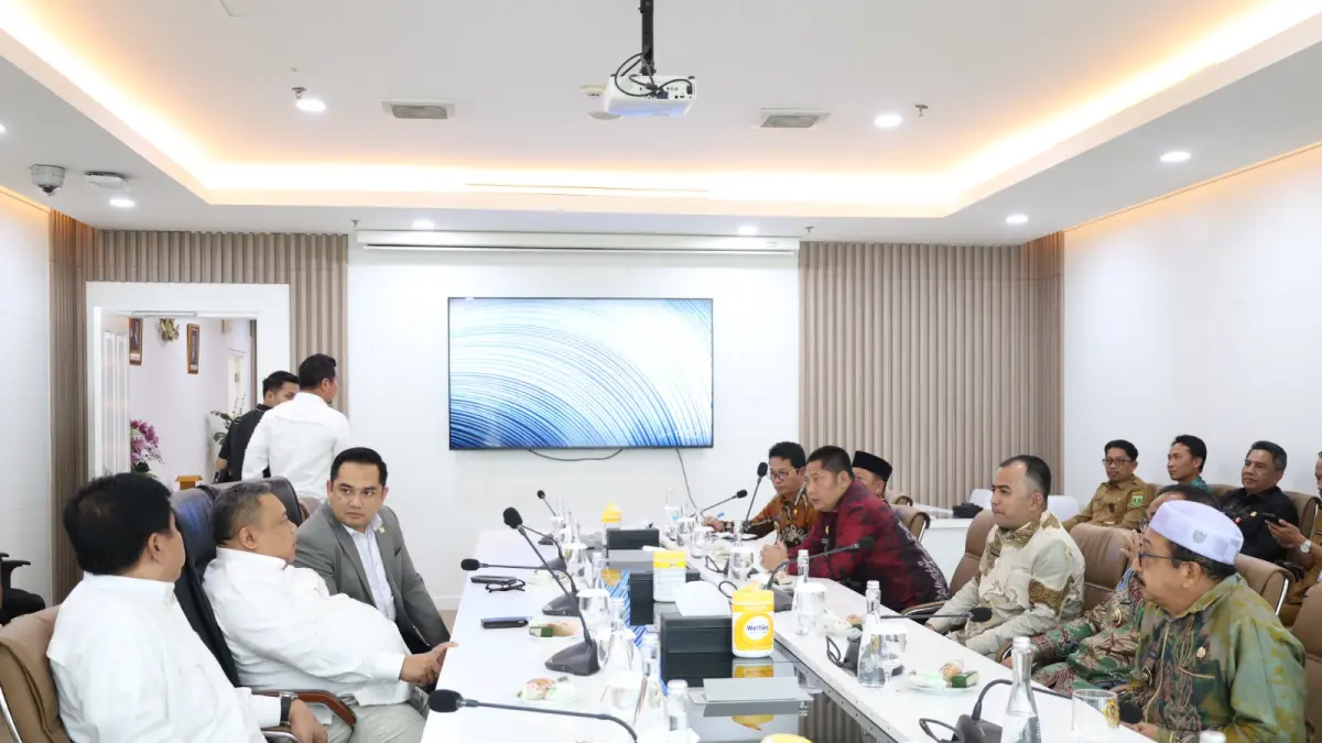 AUDIENSI:Bupati Kabupaten HST, Samsul Rizal saat mengunjungi Kementerian PAN-RB di Jakarta, Selasa (12/5/2026).