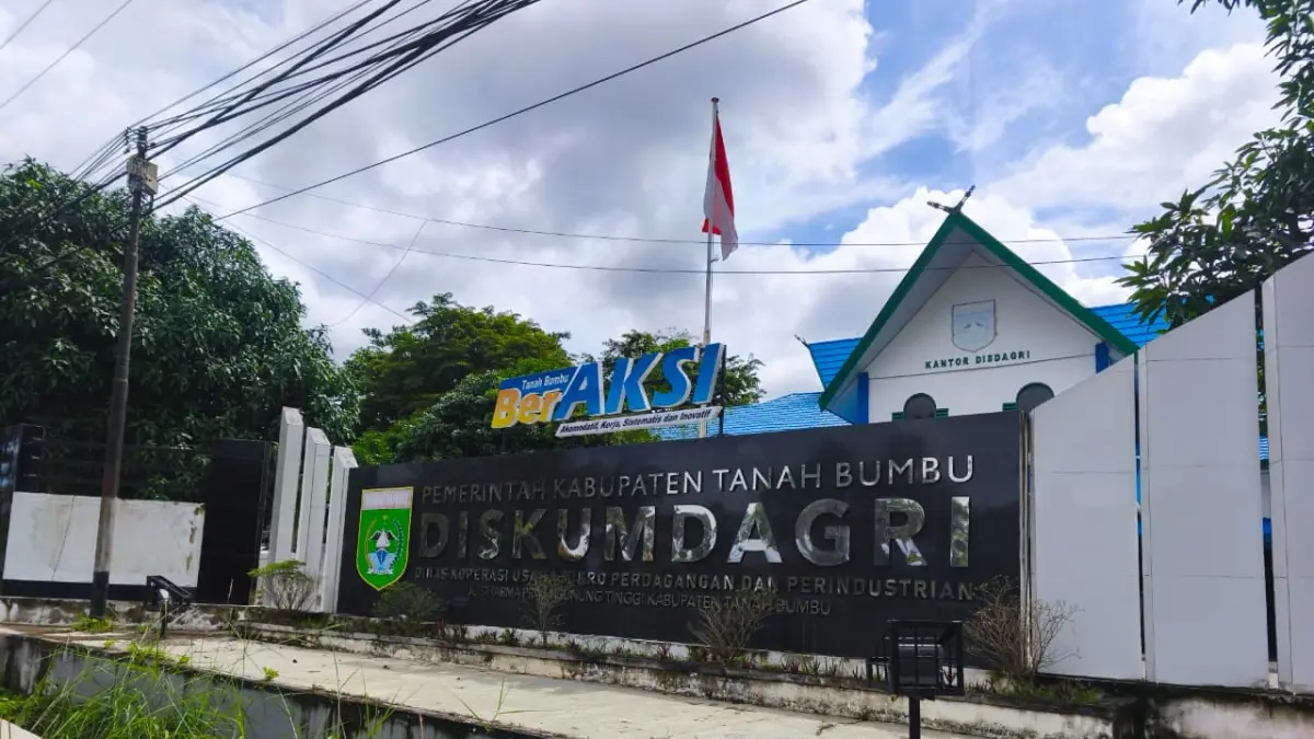 Kantor Diskumdagri Tanah Bumbu di Jalan Dharma Praja, Kelurahan Gunung Tinggi, Batulicin. (Foto: Zulqarnain/Radar Banjarmasin)&nbsp;