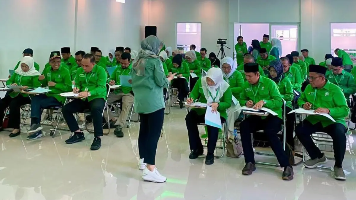 TAHAPAN PENENTU: Sejumlah kandidat calon Ketua DPC PKB se-Kalimantan Selatan mengikuti Uji Kelayakan dan Kepatutan (UKK) tahap II yang digelar DPP PKB.