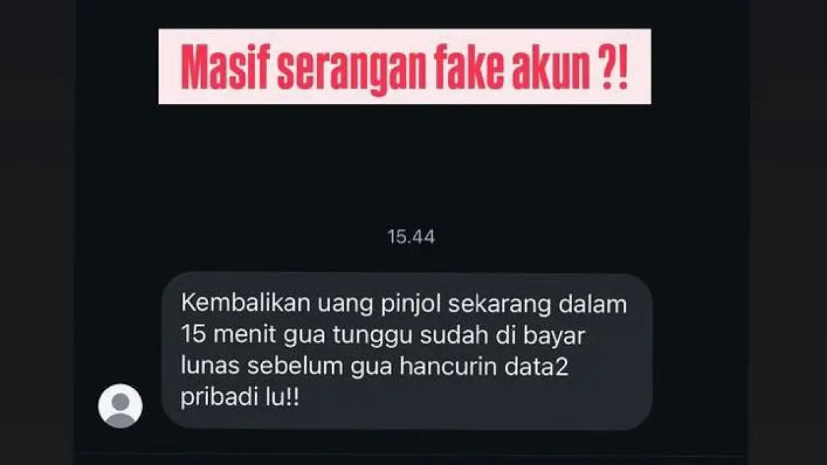 Teror Pinjol ke akun media sosial Legislator Fraksi Golkar, Noorlatifah (Tangkapan layar)