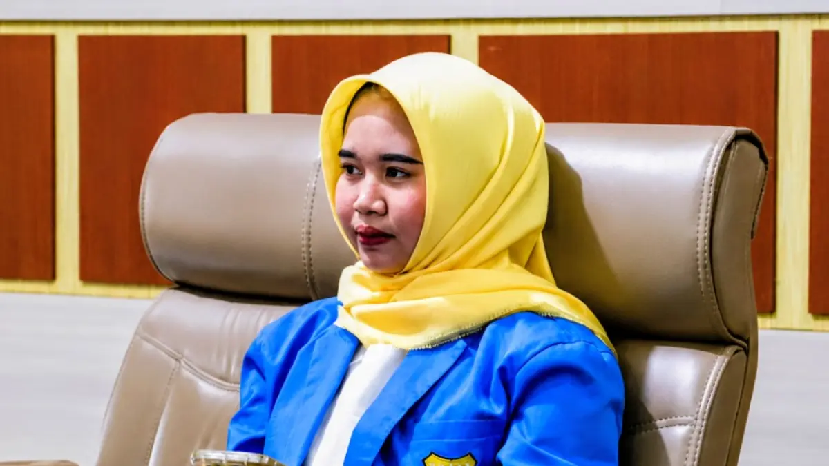 Ketua Korps Pergerakan Mahasiswa Islam Indonesia Putri (Kopri PMII) Hulu Sungai Utara, Siti Asyah. (Foto: Dok Sumber)
