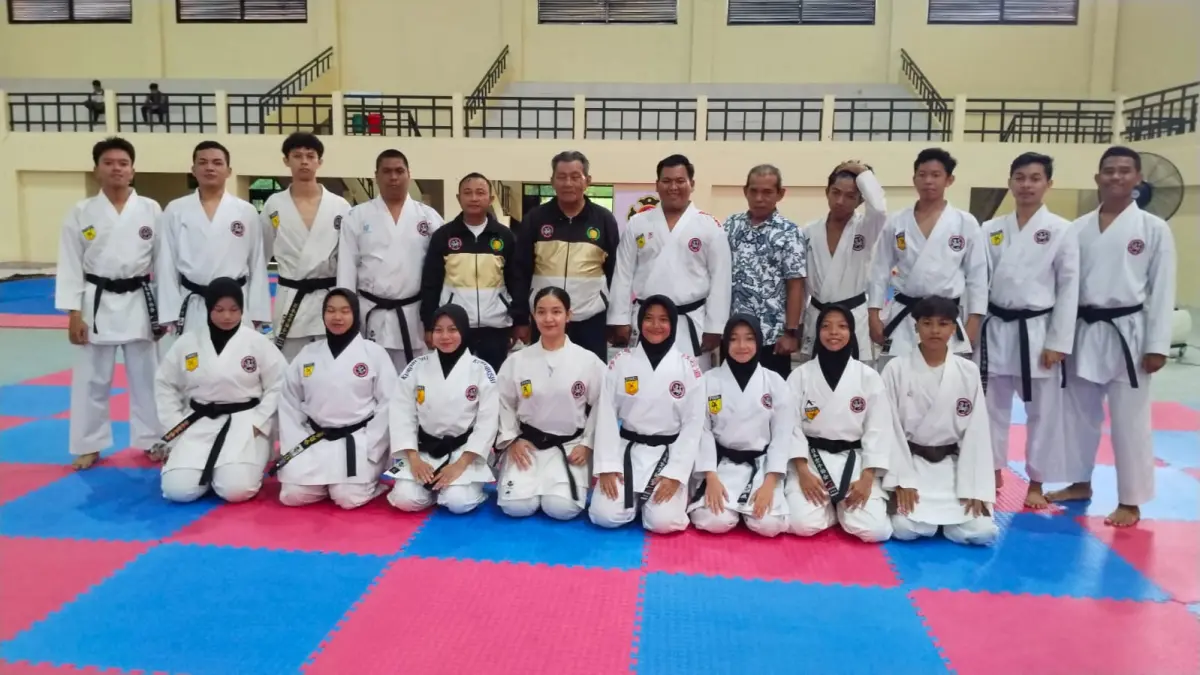 KONSOLIDASI: INKANAS Kalimantan Selatan, konsolidasi bersama anggota Majelis Sabuk Hitam di Kabupaten Hulu Sungai Tengah, Minggu (17/5/2026).&nbsp;