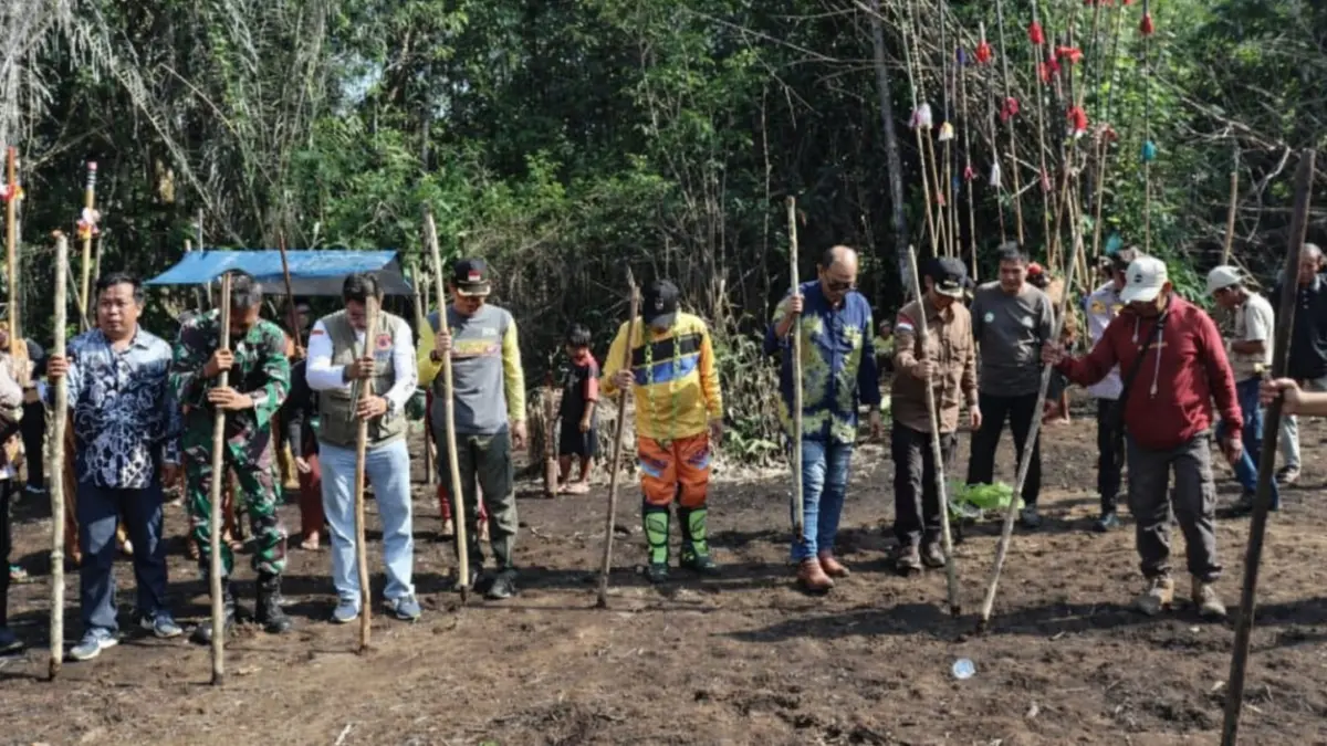 TRADISI: Manugal Humas Patawungan, ritual turun menurun masyarakat Dayak Meratus Kecamatan Piani Kabupaten Tapin.