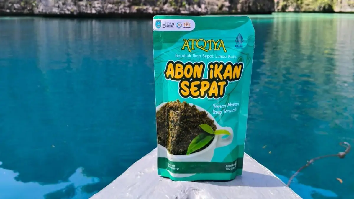 KHAS BANJAR: Abon Ikan Sepat produksi Rumah Atqiya banyak digemari konsumen karena citarasanya yang istimewa.