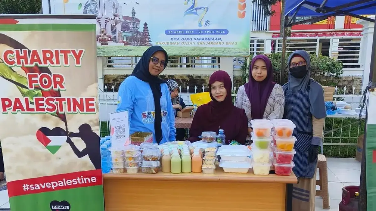 Sekretariat DPRD Banjarbaru sukses menggelar charity for Palestine 
