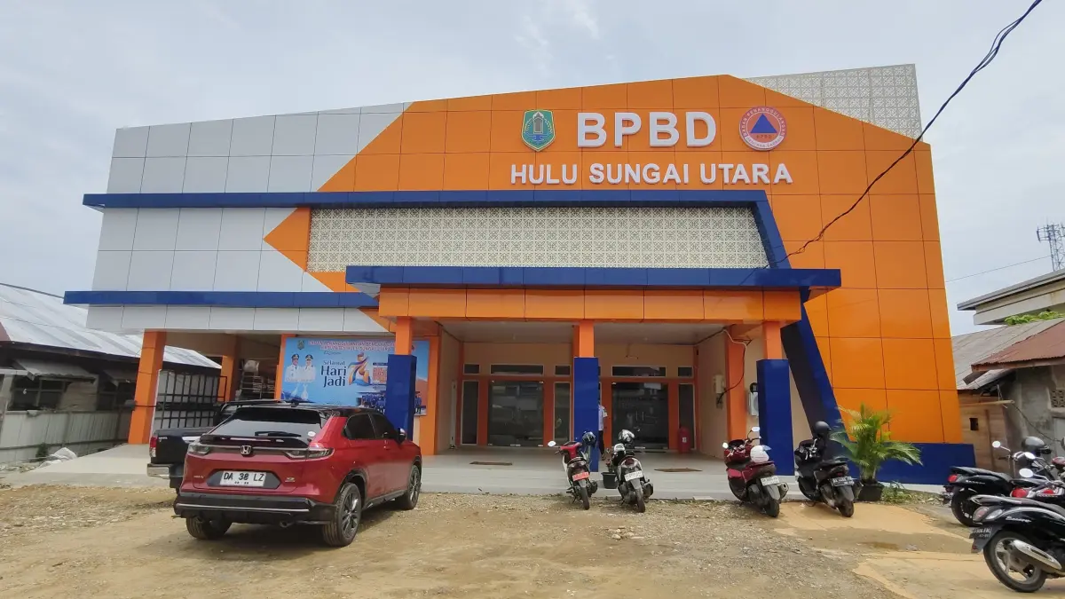 FASILITAS: Kantor BPBD Kabupaten HSU di Jalan Pambalah Batung Kota Amuntai. &nbsp;(Foto: M.Akbar)