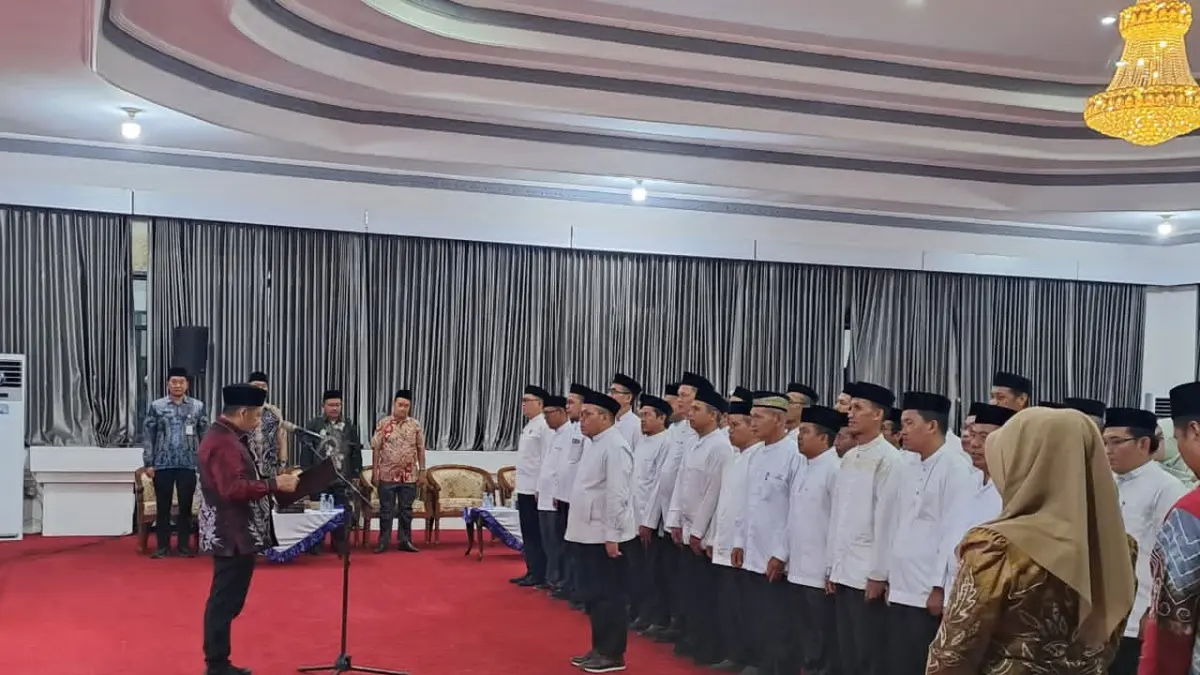DILANTIK: Pengurus LPTQ HST periode 2026-2031 dilantik di Pendopo Bupati HST, Rabu (20/5/2026) malam.