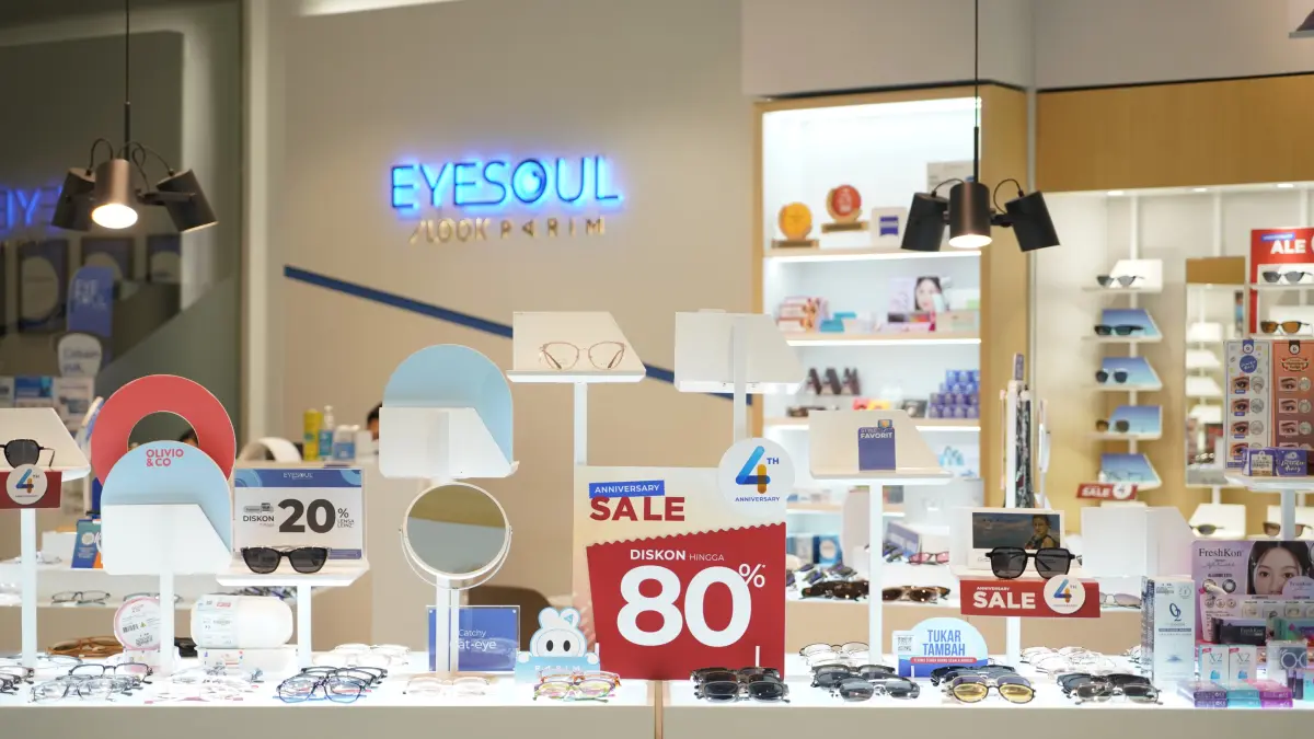 SEMARAK : EYE SOUL semarakkan ulang tahun ke-4 Lewat Anniversary Sale, Kacamata Diskon hingga 80 persen.