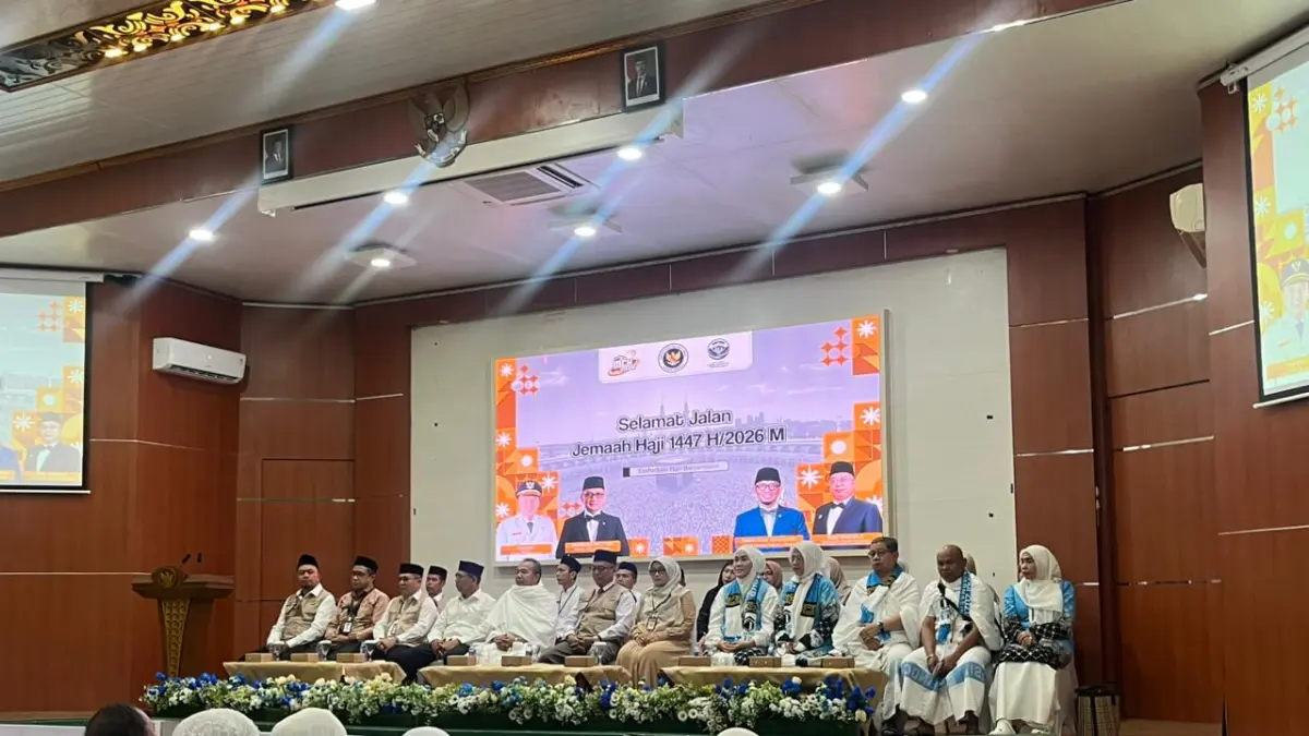 Suasana pemberangkatan Calon Jemaah Haji kloter BDJ 19 di Embarkasi Banjarmasin (HUMAS KEMENHAJ)